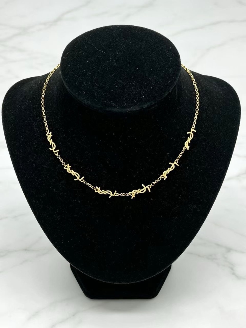 Waterproof non Tarnish Letter Necklace for Women’s in 18k Real Gold plated